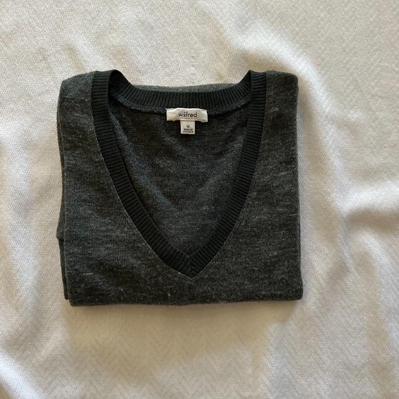 Wilfred Aritzia V Neck Sherbrooke Sweater, Size XS, Green - Picture 5 of 14
